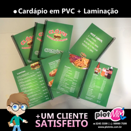 Cardapio PVC