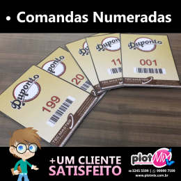 comanda numeradas