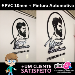 letra pvc barbearia