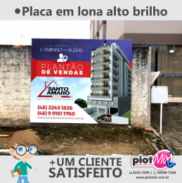 placa imobiliaria santo amaro